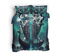 super king duvet cover Iron Ship Wolf duvet cover king size Breathable and soft microfiber blanket with double pattern and fade-proof quality, invisible zip