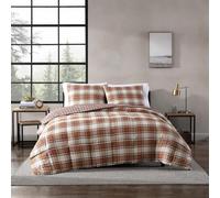 Super King Duvet Cover Khaki Super King Size Bedding Super Soft Print Microfibre, Checks Quilt Cover with Zipper Closure and 2 Pillowcases 19"x29" for boy girls