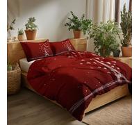Super King Duvet Cover Modern Minimalist Printed Reversible Duvet Cover Set, with Pillowcases Paris Red Love Eiffel Tower Modern Design Ultra Soft Comfortable Bedding Set 260 x 220 cm