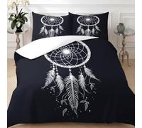 Super King Duvet Cover Set 260 x 220 cm Dreamcatcher Microfiber Bedding Set with Hidden Zipper Closure Quilt Cover