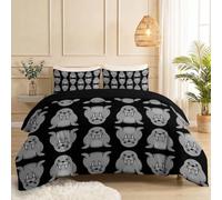 Super King Duvet Cover Set - Cute Cartoon with 2 Pillowcases | Animal Walrus Soft Breathable Microfiber Luxury Non Iron Quilt Cover with Zipper Closure, 260 x 220 cm