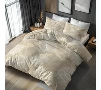 Super King Duvet Cover Set Palm Leaf, Reversible Super King Bedding Set Boho Tropical Plant Pattern for Bedroom Decor, Soft Microfibre Quilt Cover, 2 Pillowcases, Zip ERE81