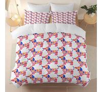 Super King Duvet Cover Set, Ultra Soft Warm Cosy Brightly Colored Animal Dachshund Design Girls Bedding Sets, Colorful 260 x 220 cm Kids Women aldult Quilt Cover with Zipper Closure