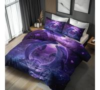 Super King Duvet Cover Sets Dolphin Bedding - 3 Piece with 2 Pillowcases, Marine Life Animals Printed Design, for Bedroom Decor, Soft Brushed Microfiber, Zip Fastening - OC475