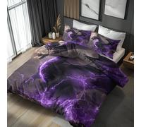 Super King Duvet Cover Sets Dragon Bedding - 3 Piece with 2 Pillowcases, Western Fantasy Animal Printed Design, for Bedroom Decor, Soft Brushed Microfiber, Zip Fastening - OC722