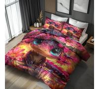 Super King Duvet Cover Sets Kids Axolotl - Fantasy Animal Bedding 3 Piece with 2 Pillow Cases - Reversible Design & Bedroom Decor - Soft Microfibre Quilt Cover with Zip N&-3733