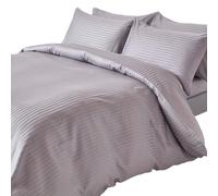 (Super-King, Grey) Duvet Cover with Pillowcase 330 Thread count