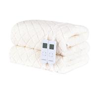 UltraSnug Teddy Fleece Electric Heated Underblanket - Super King with Dual Controls LIVIVO Off White One Size