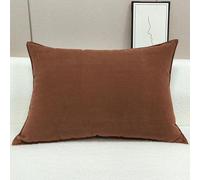 Super King Size Pillow Cases, Extra Large Cushion Covers 50x50, 60 X 60,70x70,80x80 Cm Chenille Pillow Cover With Zipper Decorative Pillowcases For Pillows Sofa Bed Couch(Caramel,60x100 cm 1pc)