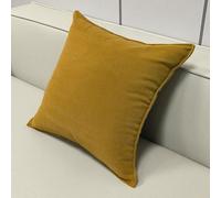 Super King Size Pillow Cases, Extra Large Cushion Covers 50x50, 60 X 60,70x70,80x80 Cm Chenille Pillow Cover With Zipper Decorative Pillowcases For Pillows Sofa Bed Couch(Ginger,80x80 cm 1pc)