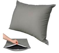 Super King Size Pillow Cases - Rectangular/Square Extra Large Cushion Covers 45 x 45 50x50 60x60 80x80cm with Invisible Zipper Decorative pillowcases for pillows Sofa Couch(Rock gray,60x90cm)