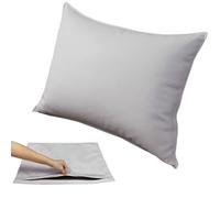 Super King Size Pillow Cases - Rectangular/Square Extra Large Cushion Covers 45 x 45 50x50 60x60 80x80cm with Invisible Zipper Decorative pillowcases for pillows Sofa Couch(Pearl white,90x90cm)