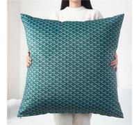 Super King Size Pillow Cases,Square Extra Large Cushion Covers 60 x 60,70x70,80x80 cm Soft Pillow Cover with Invisible Zipper Decorative pillowcases for pillows Sofa(Color:Dark Green,Size:80x80 cm)