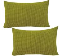 Super King Size Pillow Cases,Square Extra Large Cushion Covers Soft Corduroy Throw Pillow Cover with Invisible Zipper Decorative pillowcases for pillows Sofa Couch(Fruit Green,70x90 cm (Set of 2))