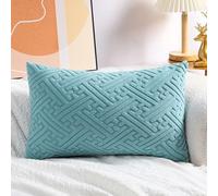 Super King Size Pillow Cases,Square Rectangle Cushion Covers Soft Corduroy Stretch Throw Pillow Cover Various Sizes Decorative Pillowcases For Bedroom Sofa Pillows(Light Blue,50x70cm/20x28inch)