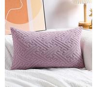 Super King Size Pillow Cases,Square Rectangle Cushion Covers Soft Corduroy Stretch Throw Pillow Cover Various Sizes Decorative Pillowcases For Bedroom Sofa Pillows(Purple,40x60cm/16x24inch)
