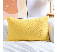 Super King Size Pillow Cases,Square Rectangle Cushion Covers Soft Corduroy Stretch Throw Pillow Cover Various Sizes Decorative Pillowcases For Bedroom Sofa Pillows(Golden Yellow,50x80cm/20x31inch)