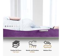 (Super King) Tanzanite Hybrid Gel-Flex Memory Foam Mattress