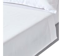 HOMESCAPES 1000 Thread Count Egyptian Cotton White Flat Sheet Super King Size Luxury Bed Sheet