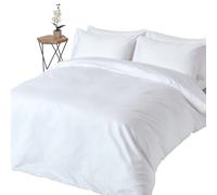 (Super-King, White) Duvet Cover with Pillowcase 1000 Thread count