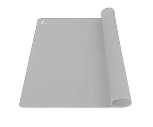 Super Kitchen Non-Slip Silicone Pastry Mat, Silicon Baking Mats, Non-Stick Dough Rolling Kneading Mat, Placemat, Countertop Protector, Fondant/Sugarcraft/Pie/Pizza/Bread/Cookie Mat, 60 × 40cm (Gray)