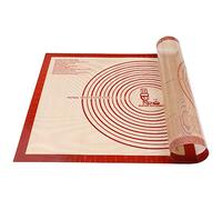 Super Kitchen Premium Food Grade Double Thickness Silicone Pastry Mat with Measurements 28'' by 20'' Nonslip for Rolling Dough Baking Mat