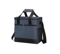 Super Large 32L Thermal Cooler Bag With Hard Liner Insulated Picnic Lunch Box Fresh Drinking For Camping BBQ Outdoor Parties for Picnic(Dark Blue)
