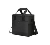 Super Large 32L Thermal Cooler Bag With Hard Liner Insulated Picnic Lunch Box Fresh Drinking For Camping BBQ Outdoor Parties for Picnic(Black)