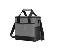 Super Large 32L Thermal Cooler Bag With Hard Liner Insulated Picnic Lunch Box Fresh Drinking For Camping BBQ Outdoor Parties for Picnic(Grey)
