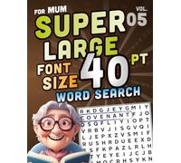 SUPER LARGE FONT SIZE 40 pt WORD SEARCH, vol. 05: Huge Jumbo Print Puzzle Book with XL Letters for the Visually Impaired and Seniors
