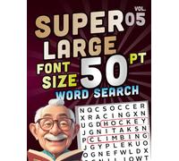 SUPER LARGE FONT SIZE 50 pt WORD SEARCH, vol. 05: Huge Jumbo Print Puzzle Book with XL Letters for the Visually Impaired and Seniors