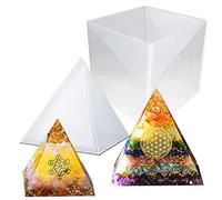 Super Large Pyramid Resin Silicone Mold 6 Inch Big Pyramid Mold Silicone Pyramid Mold for Resin Epoxy Resin Casting Mold for DIY Jewelry Casting Crafts Making