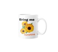 Super Lemon Bring Me Sunshine Sunflower Ceramic 11oz Mug Cup Present Gift Office Work