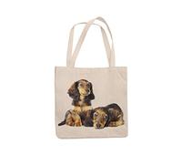Super Lemon Dachshund Hound Tote Reuseable Shopping Bag Novelty Present Gift Printed Eco-Friendly Stylish Long Handled Tote Shoulder Bag, Great Gift Or Present for Any Dog Lover…