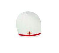 Super Lemon England Beanie St George Cross Hat Cap Great for Supporting England in Cricket, Rugby Football, Or Birthday Present for Any Sports English Fan White/Red