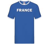 Super Lemon France Retro Supporter T-Shirt Foot Ball, Rugby (XL) Yellow/Green