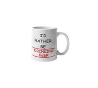 Super Lemon Id Rather Be Drinking Pub Drinks Mug Birthday Christmas Funny Joke Present Gift Secret Santa Office Work (Beer)