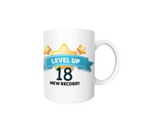 Super Lemon Level up 18th New Record Birthday Coffee Tea Mug Birthday Gift for Son Daughter Granddaughter 18 Year Old Mug 18th Birthday Present Gift Grandson Dishwasher Safe Microwave Safe