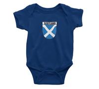Super Lemon Scottish baby grow Football Rugby Badge Welsh Gifts for Baby - Babies Fan Outfit perfect for those young scottish fans 100% cotton six nations rugby ball (0-3)