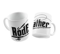 Super Lemon The Rodfather 11oz Ceramic Mug - Funny Fishing Coffee Cup for Dad, Grandpa, or Angler - Great Gift for Fishermen on Father’s Day, Birthday, or Christmas