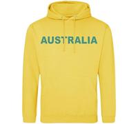 Super Lemon Unisex Australia Hoodie - Yellow Pullover with Bold Text Design - Cozy and Durable Sweatshirt - Australian-Themed Casual Wear (UK, Alpha, L, Regular, Regular, Yellow)