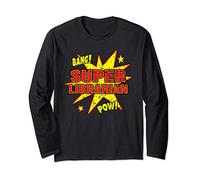 Super Librarian Super Hero Power Public Library Gift Long Sleeve T-Shirt