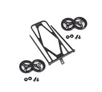 Super Lightweight Rack for BROMPTON 177 g only BLACK (Rack + 4 wheels)