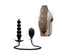 Super Long Inflatable Anal Plug Expandable 20-50cm Big Butt Plug G Spot Prostate Massager Anus Dilator Anal Dildo Pump BDSM Toys(Style 4)