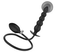 Super Long Inflated Anal Plug Expandable Huge Butt Plug Vagina Anus Expansion Prostate Massage Ass Dilator Sex Toys for Couple