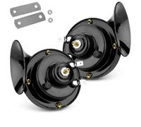 Super Loud Snail Air Horn for Ducati Monster 1200 1200R | 2pcs 300db 12v fit high low tone waterproof car motorcycle horn replacement kit