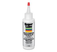 Super Lube 51004 Synthetic Oil with PTFE, High Viscosity, 4 oz Bottle,Transluce