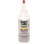 Super Lube 51004 Synthetic Oil with PTFE, High Viscosity, 4 oz Bottle,Transluce