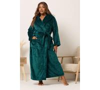 Yours Curve Super Luxe Maxi Dressing Gown - Women's - Plus Size Curve