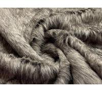 Super Luxury Faux Fur Fabric Material ASH Wolf 1/4MTR